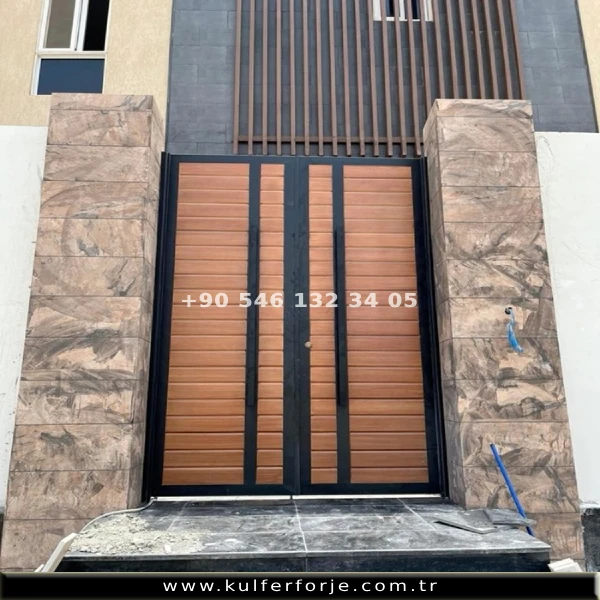 Ahşap Demir Bahçe Kapısı ADBK-4