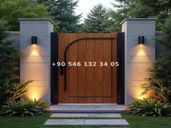 Ahşap Demir Bahçe Kapısı ADBK-5